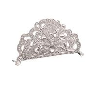 KIXZSAZ Sophisticated Napkin Holder Table Accessory Combining Modern Style With Durable Storage Solutions With Quick Access To Napkins And Tissues Napkin Holders For Table, Silver, 12x3x7cm