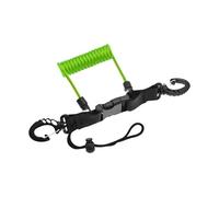KIXZSAZ Spring Coiled Lanyard Underwater Diving Tool Scuba Diving Capture Amazing Moments Without Worry And End Hooks Is For Connecting With All Accessories, Transparent Green, 25x3.2cm