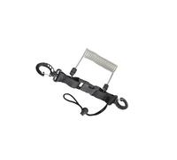KIXZSAZ Spring Coiled Lanyard Underwater Diving Tool Scuba Diving Capture Amazing Moments Without Worry And End Hooks Is For Connecting With All Accessories, Transparent White, 25x3.2cm