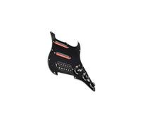 KIXZSAZ SSH Loaded Electric Guitar Pickguard Backplate Easy Installation Performance Guarantee Guitar Loaded Pickguard Is Made Of Pvc And Ceramic Electric Pick Guard Pickup, Black, 28.1x22.2cm