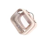 KIXZSAZ Stain Resistant Portable Clear Makeup Pouch Large Capacity Waterproof For Organized Travel Toiletries Transparent Large Capacity Toiletry Organizer Clear Cosmetic Makeup Bags Wash Toiletry Bag