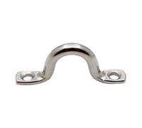 KIXZSAZ Stainless Steel Parts Kayak Deck Loops Indispensable Bimini Boat Top Pad Eye Storage And Security Secure Tie Down For Ceiling Hook Rope Loop Deck Fitting Accessory, Silver, 8mm