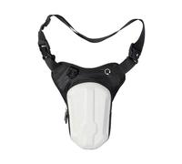 KIXZSAZ Stay Active Sturdy Shell Motorcycle Leg Bag Running and Zipper is Easy to O Motorbike Waterproof Waist Bag Cycling, White