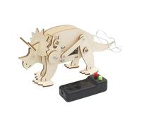 KIXZSAZ STEM Education Triceratops Wooden Assembly Fun Dinosaur DIY Experience Engaging Kids Learning Through Interactive Building Education Dinosaur Model