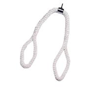 KIXZSAZ Strength Training Rope Gym Workout Weight Lifting Tricep Pulldown Rope For Tricep Attachment Stainless Steel Connecting for Buckle. Is Sturdy And Wear Resistant, White, Length 150cm