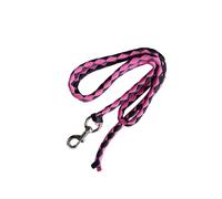 KIXZSAZ Sturdy Braided Heavy Duty Horse Lead Rope With Snap Hook Equestrian Activities And Livestock Management Equestrian Equipment Attach To Halter Or Harness, Pink and Black, 4m