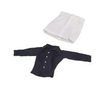 KIXZSAZ Stylish 1/6 Scale Female Soldier Clothes for 12 Soldiers Figures , Black and White , 10cm