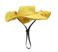 KIXZSAZ Stylish Sun Dog Bonnet With Adjustable For Keeping Dogs Comfortable While Playing Outside Adjustable Chin Strap Pet Baseball Hat Cap Dogs With Chin Strap For Dog, Yellow, L