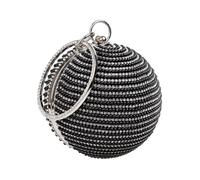 KIXZSAZ Stylish Women S Shoulder Bag Luxurious Look With Bling Appearance ABS Womens Round Ball Crystal Bag Womens Shoulder Bag