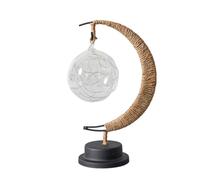 KIXZSAZ Table Lamp with Stand Moon LED Night Lights for Unique and Stylish Lighting PVC Moon LED Night Lights with Stand, Blue Light