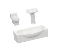 KIXZSAZ Tiny Bathroom Toy Offers Fun Simulation Experience For Engaging Dollhouse Adventures Making Interesting And Fun. Dollhouse Mini Bathroom Model