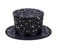 KIXZSAZ Top Hat Magician Accessories Easy To Open Folding Magical Cap Kids Playing Tricks And Magical Shows Cabaret Performers And Gentlemen. Magicians Hat, Star, 14x33.5cm