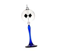 KIXZSAZ Turn Any Room Into Learning Zone With Solar Radiometer Tabletop Ornament Showcasing Sunlight Energy Rotating Vanes Sun Can Rotate Blades. When Sunlight Shines, Blue, 9x21 cm