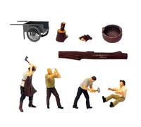 KIXZSAZ Unique Model Trains Scale Painted People Figures Diorama Features Miniature Railway Street Scenes Is Worth Playing With And Collection.suitable For 17 Years Old Above Crowd