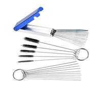 KIXZSAZ Universal Motorcycle Engine Carburetor Jet Tool Assortment Set Carb Nozzle Unclogging Needle Brush Kit Repair Maintenance