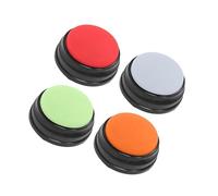 KIXZSAZ Versatile 4Pcs Recordable Talking Buttons Communication Recording Buttons for Various Uses, Type 1