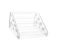 KIXZSAZ Versatile Clear Display Rack Letting Showcase Action Figures On Multi Layer Acrylic Storage Holder Retail Store Collectibles Mini Dolls Display Stand Case Clear, 5 Tier