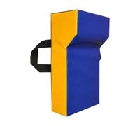 KIXZSAZ Versatile Portable Sport Blocking Pad Rugby Bumping Addition To Training Routines Promoting Skill Growth Wedge Hit Pad Practice Training Sports Rugby Bumping Football, Blue Yellow, Adults