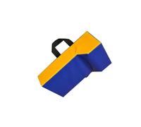 KIXZSAZ Versatile Portable Sport Blocking Pad Rugby Bumping Addition To Training Routines Promoting Skill Growth Wedge Hit Pad Practice Training Sports Rugby Bumping Football, Blue Yellow, Kids