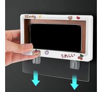 KIXZSAZ Versatile Waterproof Wall Mounted Phone Holder Featuring Capability Designed For Showers With Clarity Can Trust Change Songs Will Not Affect Clarity Of Phone Screen