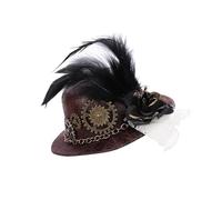 KIXZSAZ Vintage Chinese Hair Comb Stable Fixture Wide Application Hair Combs Metal Wedding Flower Last For All Day, Brown