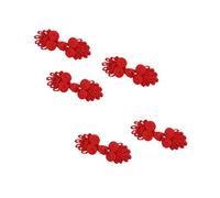 KIXZSAZ Wardrobe Versatile Chinese Knot Frog Buttons For Personalized Crafting Projects Making Size For Adding To Clothing Without Being Too Overpowering. Chinese Knots Frog, Red