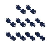 KIXZSAZ Wardrobe Versatile Chinese Knot Frog Buttons For Personalized Crafting Projects Making Size For Adding To Clothing Without Being Too Overpowering. Chinese Knots Frog, Navy Blue
