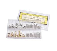 KIXZSAZ Watch Kit and Mixed Watch Stem Durable Practical Crown Replacement High Hardness Assortment Spare Parts Box Set Crown Repair Parts Made of Steel