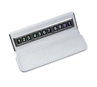 KIXZSAZ Well-Made Magnetic Telephone Number Plate For Easy Dashboard Placement Easy To Carry Magnetic Parking Number Plate, gray