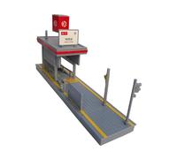 KIXZSAZ Wide Application Architecture Building Kits 1/64 Metro Station Model Enhancing Creativity In Sand Table Scenes Architecture Building Puzzle For Adults Kids Toy