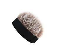 KIXZSAZ Winter Essential Men Beanie Hat With Fake Hair Stylish Cotton Cap For Cold Weather Adventures Outdoor Events Brimless Docker Hat Skull Cap Worker Sailor, Black Coffee, 56-58cm