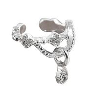 KIXZSAZ Women Ear Clip Non-piercing Engagement Girls Jewelry Decoration Girlfriend Exquisite Unique Gift Friendship Pendant