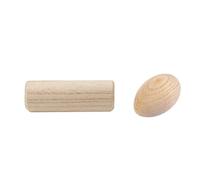 KIXZSAZ Wood Egg Shakers Educational Unpainted Baby Toy Reusable Wear-resistant DIY Craft Music Shaker Eggs No Burr