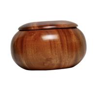 KIXZSAZ Wooden Go Chess Game Stone Storage Can Choice For Serious Gamers Who Appreciate And Functionality Handmade Polished Wood Natural Wood Classic Chinese Strategy Board Game