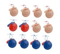 KIXZSAZ Wooden Percussion Castanet Set Clap Board Rhythm Instrument 12 Pcs DIY Educational Toy Musical Experience DIY Wooden Percussion Instrument Finger Castanets