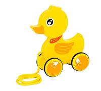 KIXZSAZ Wooden Pull Along Toys Creative Push And Pull Toy Encourages Walking Skills And Coordination Which Is Easy To . Baby Rope Pulls Along Animal Cart Learning , Duck
