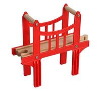 KIXZSAZ Wooden Track Bridge Educational Toy Kids Bright Colors Fun Learning And Skill Development Color And Number Recognition Various Other Important Life