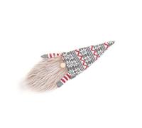 KIXZSAZ Xmas Wine Bottle Cover Faceless Old Man Knitted Fabric Sleeve Universal Stripe Hat Clothes Toppers Wedding Decoration, Gray