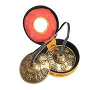 KIXZSAZ Yoga Chime Bell With Storage Pouch Portable Relaxation Tool Easy To Carry For Meditation Or Yoga Practices 6.5cm Meditation Chime Bell Percussion Instrument, Style B