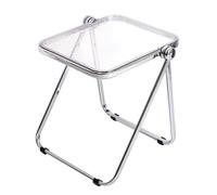 KIYIYDMM Acrylic Folding Side Table Foldable Furniture Modern Small Desk for Living Room, Bed Room, Kitchen Serving Table (Color : Clear)