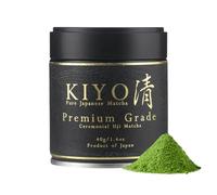 Kiyo Matcha Premium Grade Ceremonial Uji Matcha - Pure Japanese First Harvest Ceremonial Grade Matcha Green Tea Powder from Uji, Japan (40g/1.4oz)