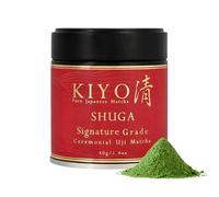 Kiyo Matcha Signature Grade Shuga Ceremonial Uji Matcha - Pure Japanese First Harvest Ceremonial Grade Matcha Green Tea Powder from Uji, Japan (40g/1.41oz)