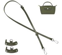 KIYOMIL Purse Strap Crossbody Conversion Kit for Long Champ Le Pliage Mini Handbag,Genuine Leather Shoulder Straps Replacement Adjustable for Bags(Forest Green-S)