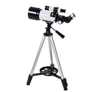 Kiyte Astronomy Refracter, Fully Multi-Coated Optics,70mm Large Objective Portable with an Adjustable Tripod, for Children Adults and Beginners,White