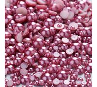 KIZAMI 10g/Lot Mixed Size 3-10mm Colorful Imitation Pearl Beads Half Round Flatback DIY Jewelry Nail Making Accessories