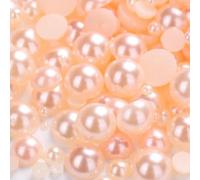 KIZAMI 10g/Lot Mixed Size 3-10mm Colorful Imitation Pearl Beads Half Round Flatback DIY Jewelry Nail Making Accessories