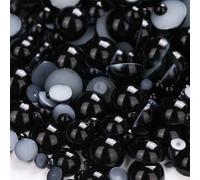 KIZAMI 10g/Lot Mixed Size 3-10mm Colorful Imitation Pearl Beads Half Round Flatback DIY Jewelry Nail Making Accessories