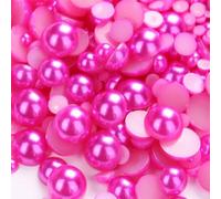 KIZAMI 10g/Lot Mixed Size 3-10mm Colorful Imitation Pearl Beads Half Round Flatback DIY Jewelry Nail Making Accessories