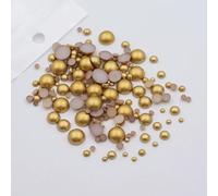 KIZAMI 10g/Lot Mixed Size 3-10mm Colorful Imitation Pearl Beads Half Round Flatback for Jewelry Nail Making DIY Accessories
