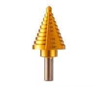 KIZAMI 1pc HSS Step Drill Tool 5-35MM 13 Steps Multiple Hole Metals Platic Wood Cone Drill Bits (Size : Imperial)